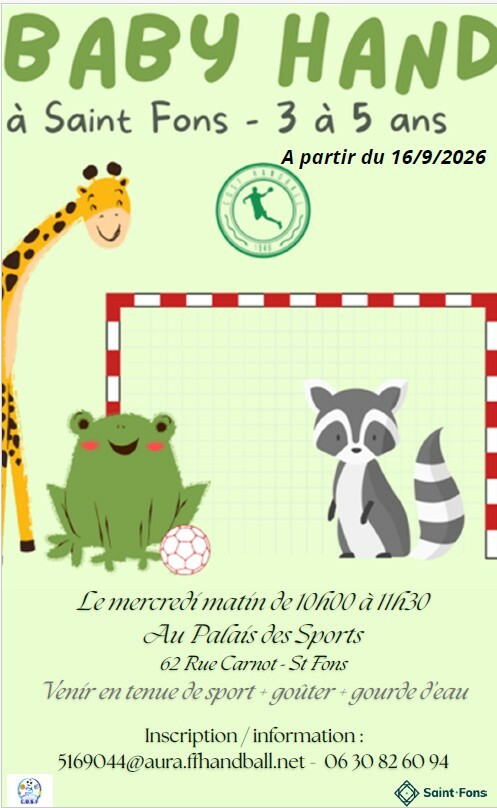 Saison 2026-2027 - Section Baby Hand