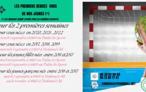 Reprise des entrainements pour les jeunes