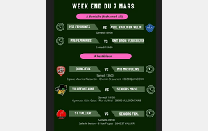 Programme du samedi 7 mars 2026