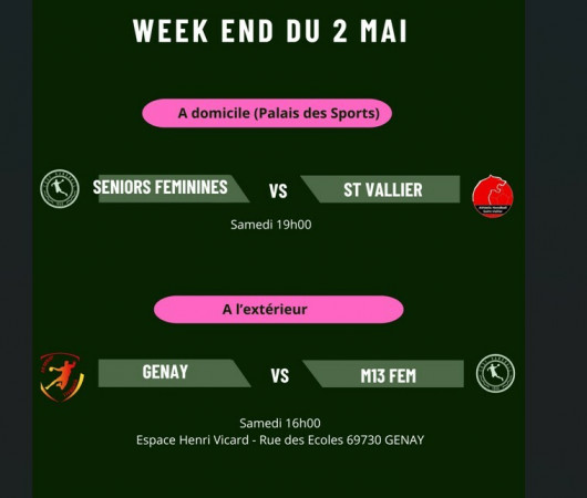 Programme du 2 mai 2026